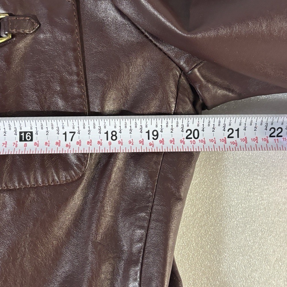 etienne aigner Vintage Leather Jacket Blazer Sz 12  Pics For Measurements EUC - Picture 13 of 15